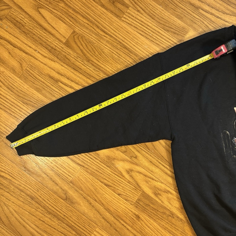 SpongeBob Poker Night Crewneck Sweatshirt Mens Black Graphic Y2K Pullover - Picture 5 of 7